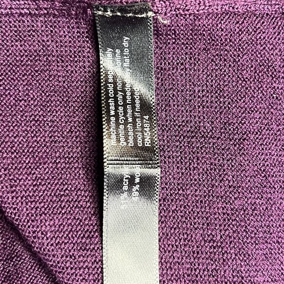 The Limited Light Weight Sweater Womens Medium Purple Wool Blend - Picture 6 of 6